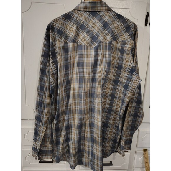 Ely Cattleman Men's Pearl Snap Western Shirt Size XLarge Tall Long Sleeve - Picture 7 of 7